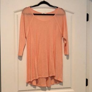 Orange 3/4 sleeve top boutique brand